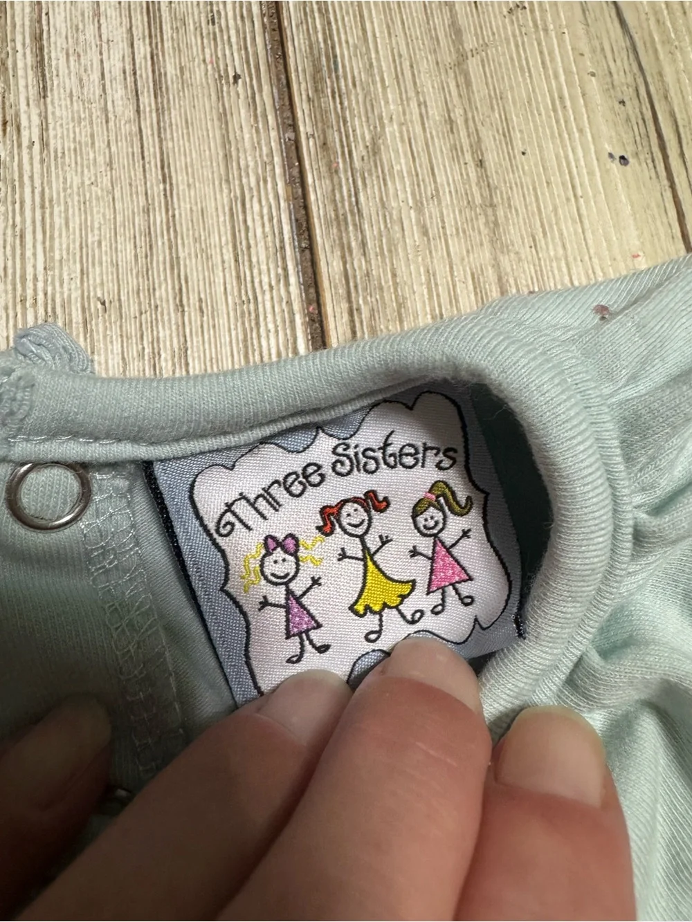 Three Sisters light sage bloomer set 3m baby girls boutique